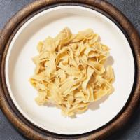 Fettuccine Pasta Builder · Fresh fettuccine cooked with your choice of sauce and toppings.