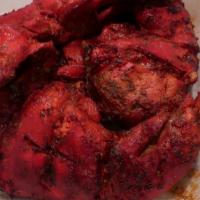 Chicken Tandoori Half Order · Chicken marinated in yogurt mild spices and roasted in our clay oven.