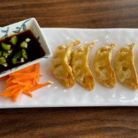 Pot Stickers · Lightly fried, thin pastry - filled with chicken and vegetables