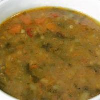 Soup Of The Day · We currently have Broccoli Cheddar and Vegetarian Minestrone soup!