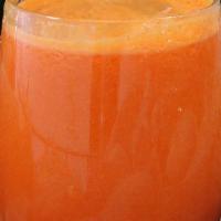 Cold Terminator Squeeze · Carrots, orange, ginger.