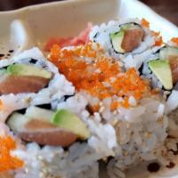 Alaskan Roll (6) · Salmon, avocado, and cucumber.