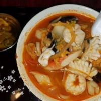 Spicy Seafood Noodles · 