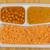 Combo Special (Veggie & Vegan) · Popular items. Daal masoor (red lentils), chana masala (garbanzo beans), basmati rice, and s...