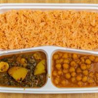 Combo Special (Veggie & Vegan) · Popular items. Daal masoor(red lentils), aalu palak (spinach and potatoes), basmati rice, an...