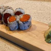 Spicy Tuna Roll · Spicy tuna wrapped in rice and seaweed