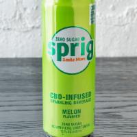 Sprig - Melon · Sparkling Melon Flavored Drink.  Infused with 20mg.  12oz Can