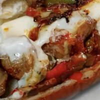 Italian Sausage · Red Sauce, add Sweet Peppers, or hot peppers, and Cheese under Style and options