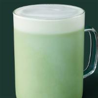 Matcha Green Tea Latte · Smooth and creamy matcha is lightly sweetened and served with steamed milk.