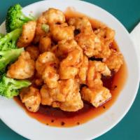 General Tao’S Chicken · Spicy. Tender Chicken Meat lightly fried and sauteed with house special sauce and escorted w...