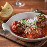 Meatballs & Marinara · beef and pork meatballs, marinara, toasted ciabatta