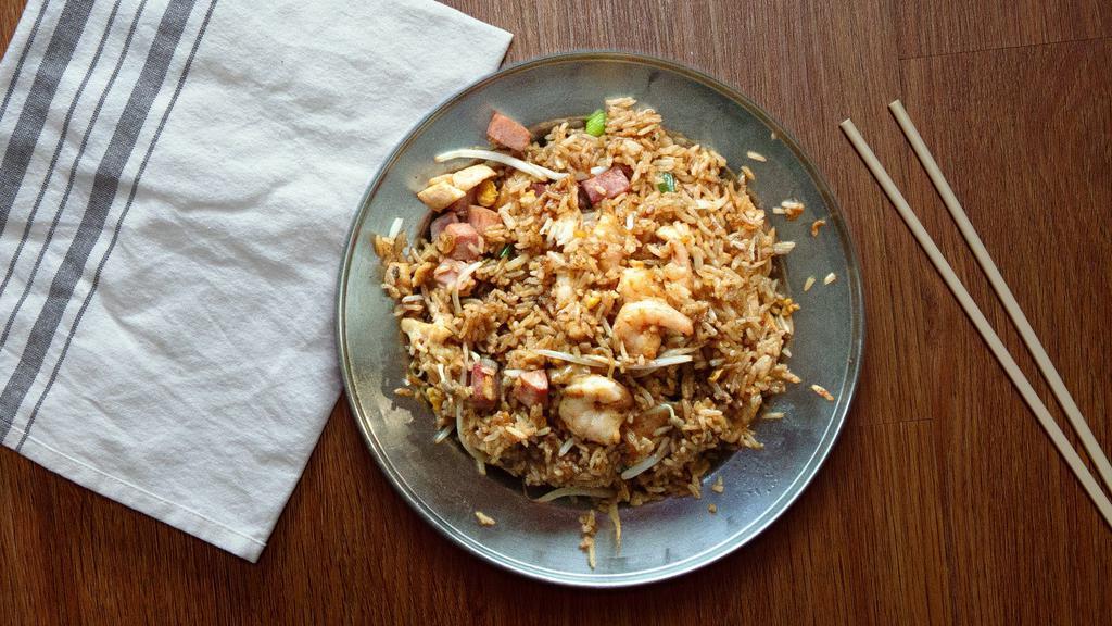 House Special Fried Rice · Shrimp, ham, chicken.