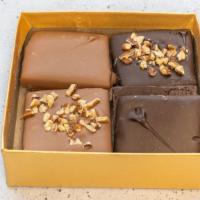 Toffee · Assorted box of 1/2 lb buttery bnglish toffee covered in milk & semi-sweet chocolates covere...