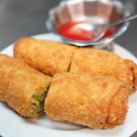 Egg Rolls · Most popular. Two pieces. Pork, cabbage, carrot, celery, fried, dipped in sweet and sour sau...