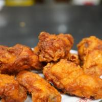Fried Chicken Wings · Eight pieces.