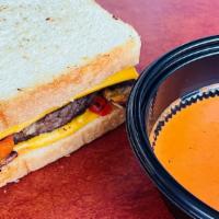 Soup & Sandwich · Choose a soup and build your sandwich. Toasted grilled cheese meat melt with all good sauce,...
