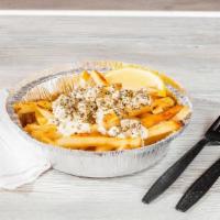 Greek Fries · Melted feta, oregano, and lemon.