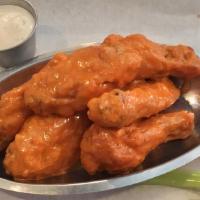 Jumbo Wings · All-natural chicken, plain, buffalo, spicy BBQ, rocky, or lemon wild oregano, with ranch or ...
