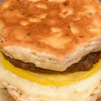 Breakfast Sandwiches · Breakfast Sandwich choice of sausage, egg and cheese on a biscuit/croissant, turkey sausage,...