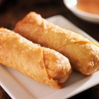 2 Piece Crispy Egg Roll · Our homemade egg roll stuffed with chicken, bean thread noodles, carrots and cabbage, served...