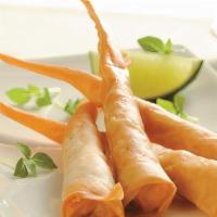 4 Piece Prawn Rolls · Shrimp, celery and bacon spring rolls fried to golden crispy, served with our sweet and sour...