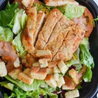 Grilled Caesar Salad · Grilled chicken, Parmesan cheese, croutons, Texas toast, Caesar dressing