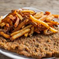 Milanesa Lunch · Breaded steak or chicken. Served with freshly cut fries.