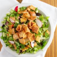 Fattoush Salad · A Levantine salad made from fried pieces of bread combined with mixed greens.