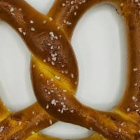Soft Pretzel · Large, buttery soft pretzel. Top your pretzel with traditional pretzel salt, garlic salt, fr...
