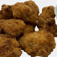 Chicken Bites · Baked, lightly breaded, southern-style chicken bites. Add dipping sauce. 607-727 cal.