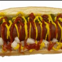 Quarter Pound Dog · When feeling extra hungry,  make it an all beef, quarter pound hot dog.