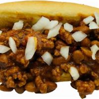 Chili Dog · Get a Nathan's all beef hot dog smothered with homemade chili.  357-370 cal.
