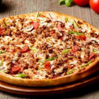 Supreme Pizza · Pepperoni, Sausage, Onions, Mushrooms & Green Peppers.