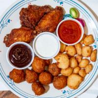 Combo Platter · Half order of any three of the above items.