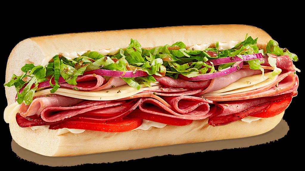 Flash · Capicola, Salami, Ham, Provolone, Oil & Vinegar, Onion, Oregano, Tomato, Lettuce & Mayo<br>(980 - 1,020 cal)