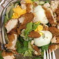 Chicken Caesar Salad (Small) · All romaine lettuce, Parmesan cheese and croutons.