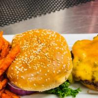 Kids Cheese Burger · Kid Hamburger Patty burger on sesame bun