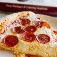 Pizza By The Slice · Cheese, sausage or pepperoni.
