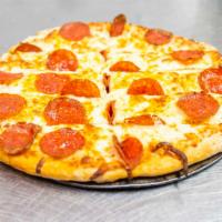 Pepperoni Cheese Bread · Pepperoni cheese bread is a 10 inch pizza crust topped with mozzarella cheese, and pepperoni...