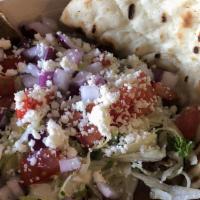 Greek Street Bowl · Choose Your Base & Protein. Toppings are Tomato+Cucucmber, Onion, Feta, Olives, Tzatziki or ...