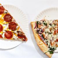 2 Slices Of Pizza,1  Topping  Combo · Choose from a variety of toppings. two slices.
