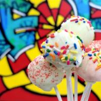 Protein Cake Pops · Approximately 100 Cals
5 Protein Grams
5 Carb Grams
3 Sugar Grams