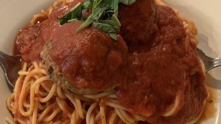 Spaghetti Marinara, Meat Sauce, Meatballs, Sausage · Spaghetti your choice (marinara, meat sauce, meatballs, and Italian sausage ).
