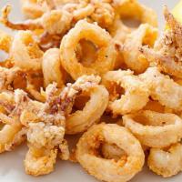 *Calamari Fritti · Crispy calamari served with marinara sauce.