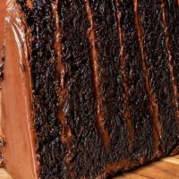 Chocolate Cake · Five layers of chocolate cake, dark fudge, sweet chocolate frosting, vanilla ice cream, a ch...