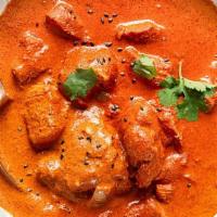 Butter Chicken · Butter chicken, or Chicken Makhani is made with marinated boneless chicken, cooked in cream,...
