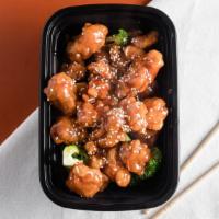 Sesame Chicken · Deep-fried breast of chicken with sesame seeds in chef's special sauce.