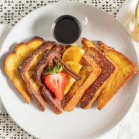 Full Stack French Toast · 3 of our famous french toast! Option to add toppings.