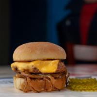 The Fatty Slider · American cheese, grilled onions and pickles