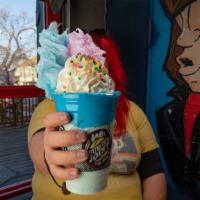 The Carnival Candy · Cotton candy, Nerds, blue icing